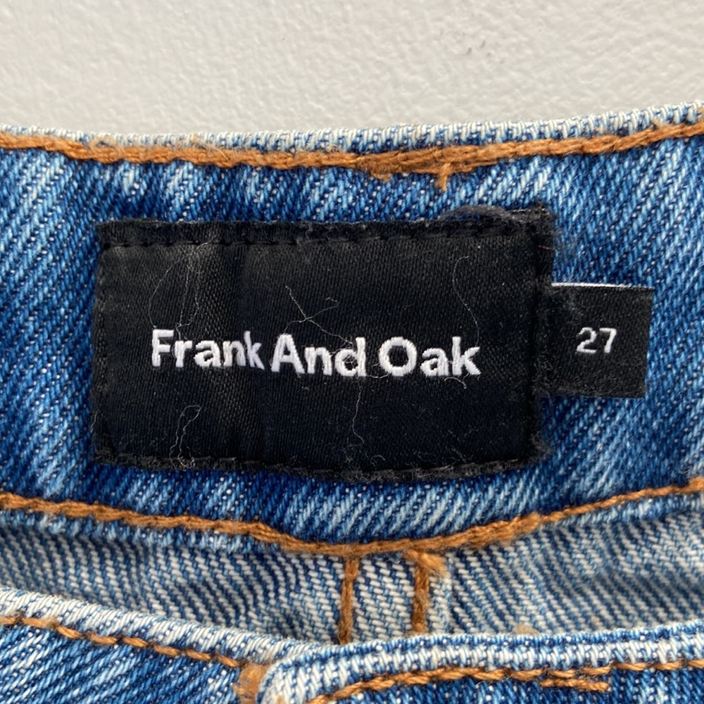Frank And Oak Blue Tapered Stevie Jeans Size 27 - Picture 6 of 8